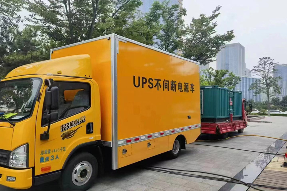 壤塘发电机租赁施工现场